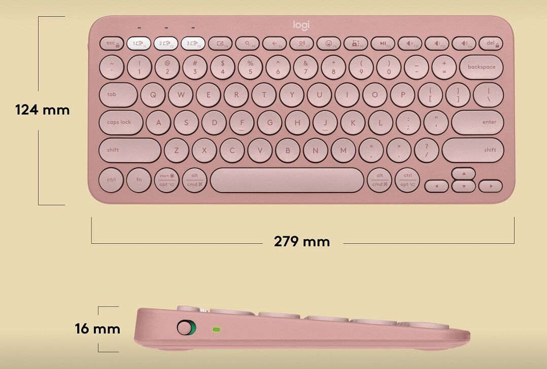 Zestaw LOGITECH MK380 Pebble 2 Combo mysz klawiatura Elegancka wygodna Minimalistyczny design płynna braca zasilanie bateryjne