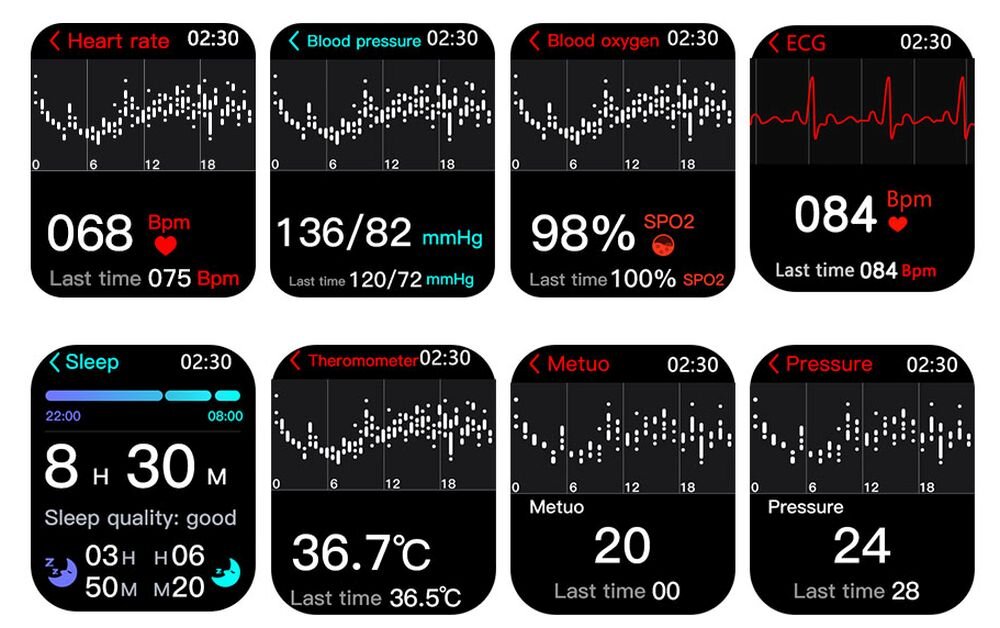 Smartwatch KIANO Watch Active   ekran bateria czujniki zdrowie sport pasek ładowanie pojemność rozdzielczość łączność sterowanie krew puls rozmowy smartfon aplikacja 