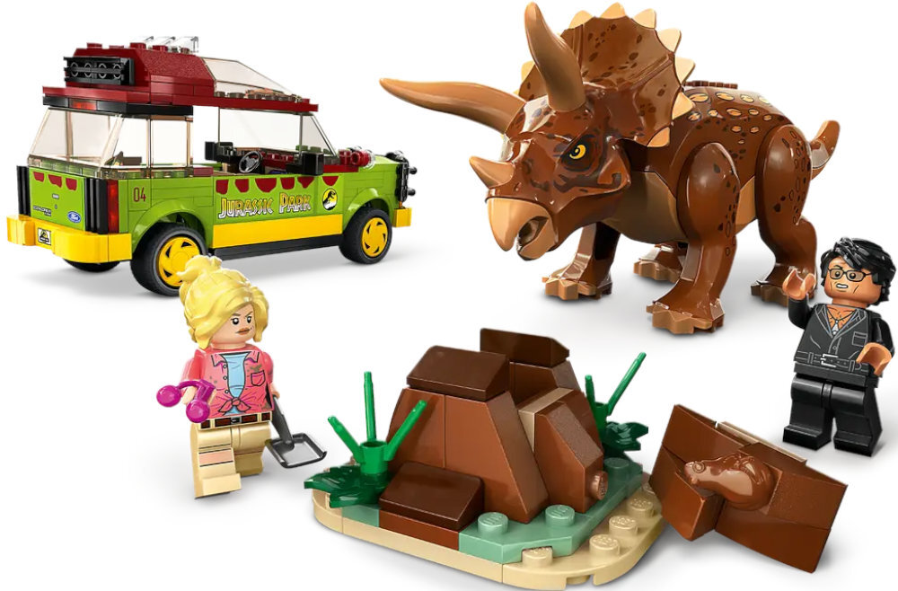 LEGO 76959 Jurassic World Badanie triceratopsa zabawa edukacja rozwój wyposażenie kreatywność
