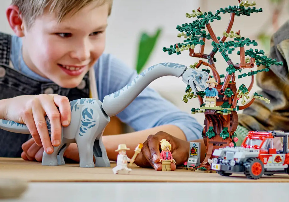 LEGO 76960 Jurassic World Odkrycie brachiozaura zabawa edukacja rozwój wyposażenie kreatywność