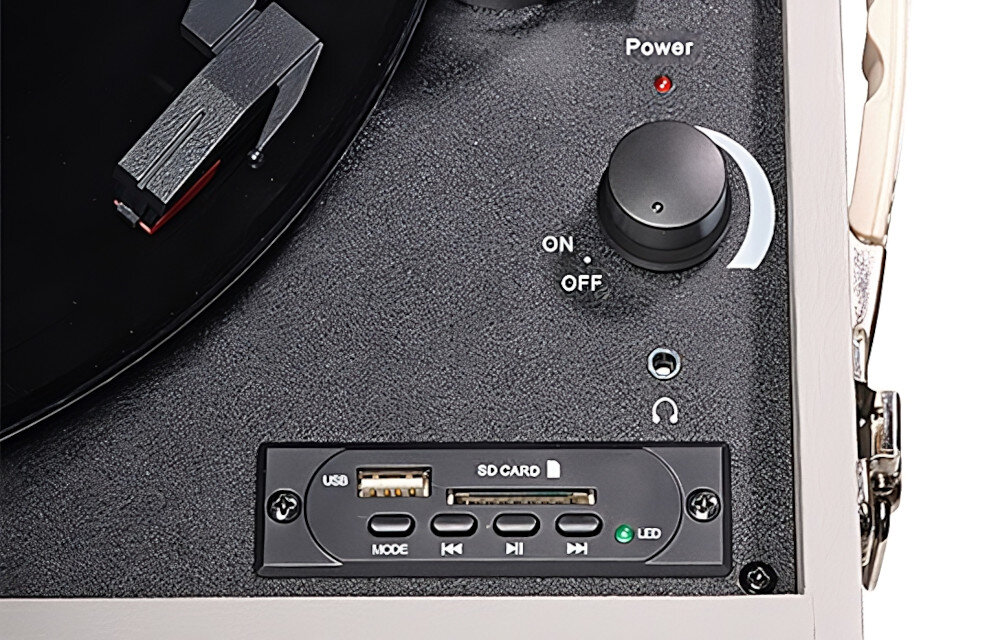 Gramofon DENVER VPR-250 nagrywanie digitalizacja port USB łączność Bluetooth karta pamięci