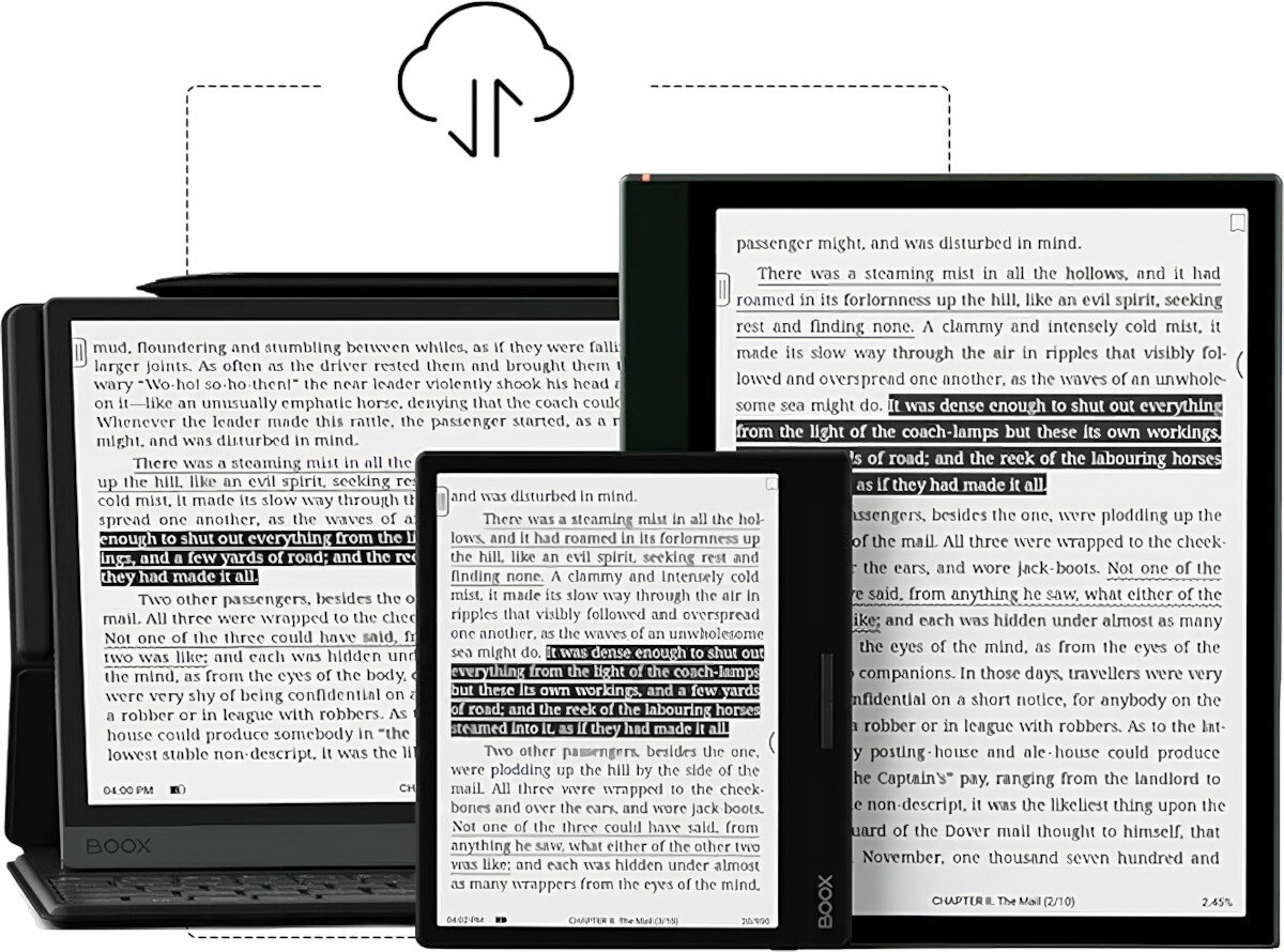 Czytnik E-Booków ONYX BOOX Page Czarny łączność Wi-Fi Internet chmura dysk