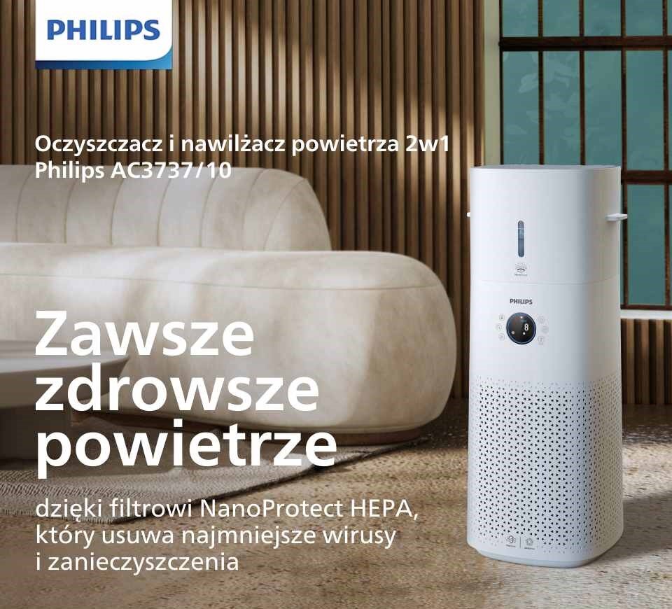 Oczyszczacz 2w1 Philips dostępny w Media Expert