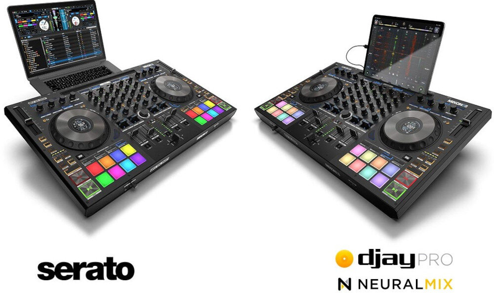 Kontroler DJ RELOOP Mixon 8 Pro programy Serato DJ Pro i Algoriddim djay Pro