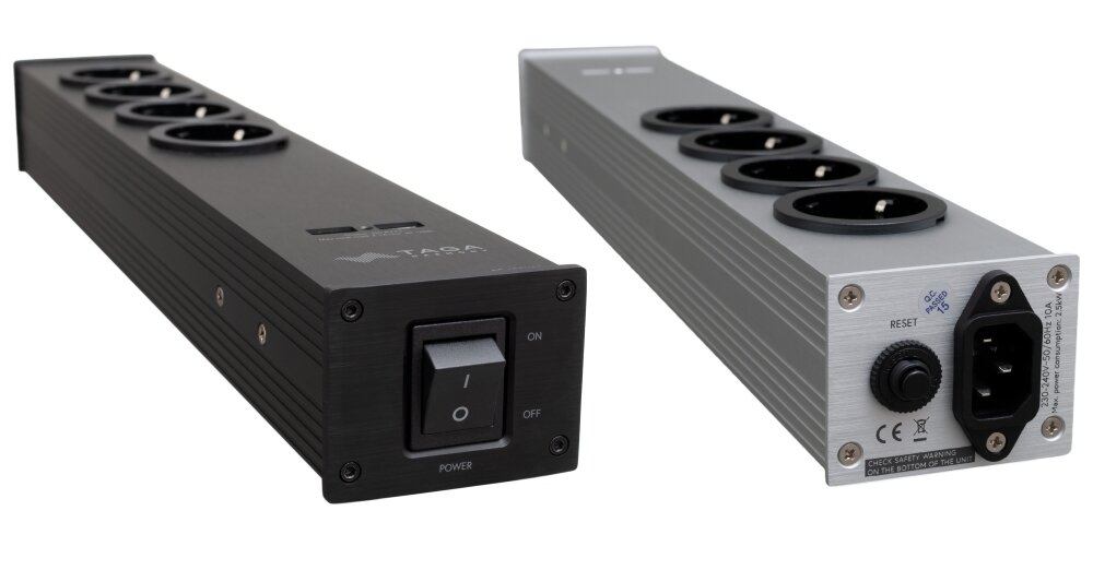 Filtr zasilania TAGA HARMONY PF-400-USB praca zakłócenia efekty elekryczność izolacja sprzęt audio wideo komponenty 2 urządzenia