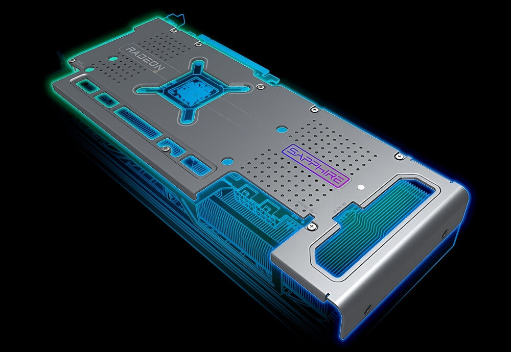 Karta graficzna SAPPHIRE Radeon RX 7800 XT Nitro+ 16GB wytrzymałość trwałość backplate płyta