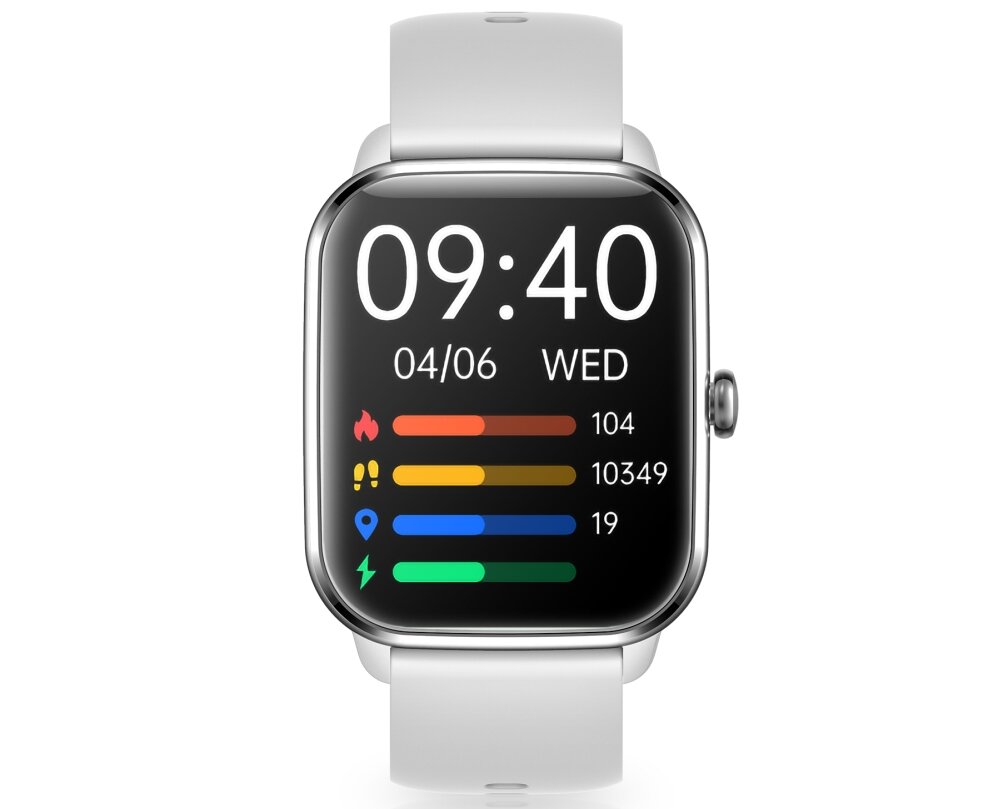 Smartwatch NICEBOY Watch 3 ekran bateria czujniki zdrowie sport pasek ładowanie pojemność rozdzielczość łączność sterowanie krew puls rozmowy smartfon aplikacja