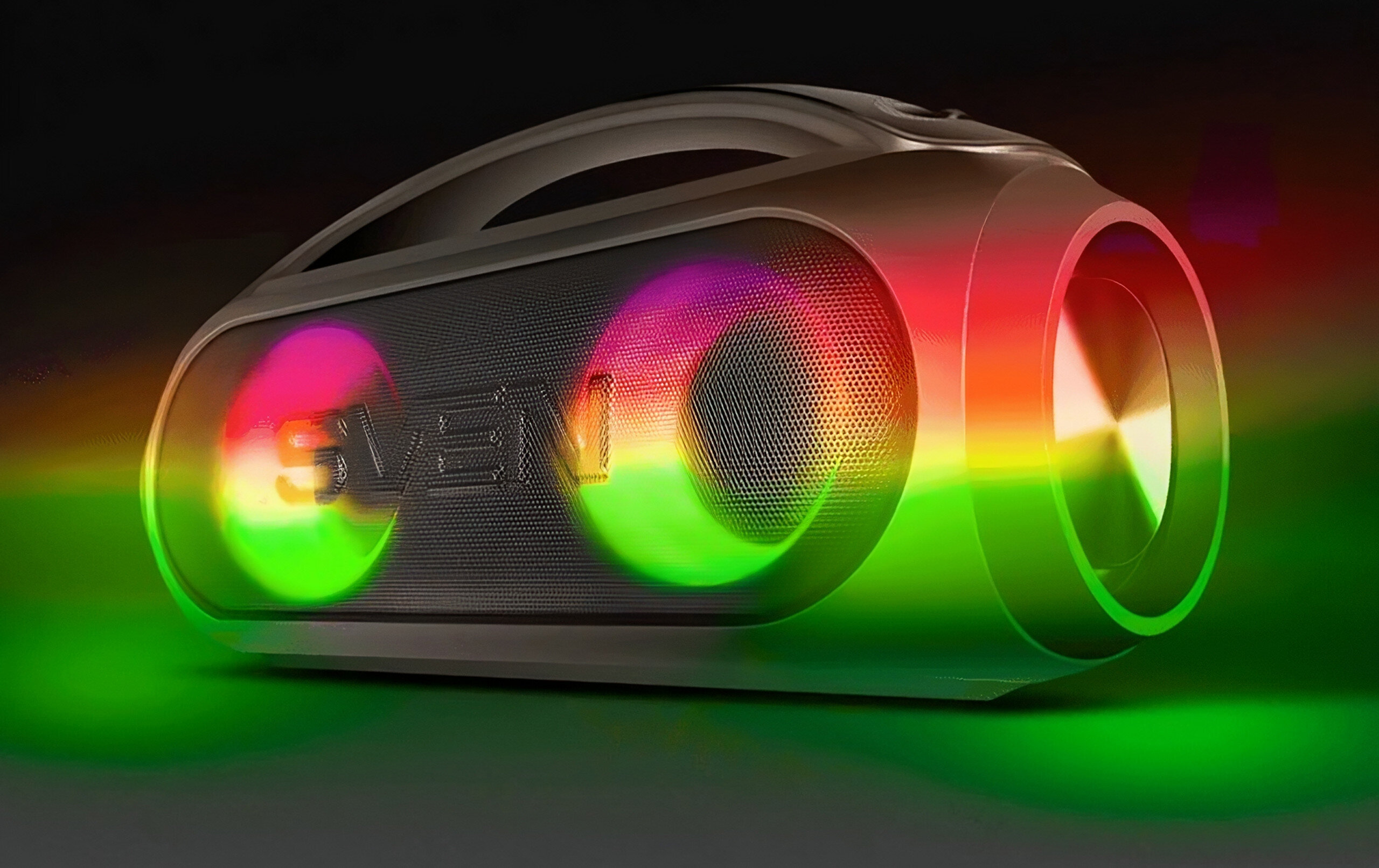Głośnik mobilny SVEN PS-380 Czarny podświetlenie kolory efekty