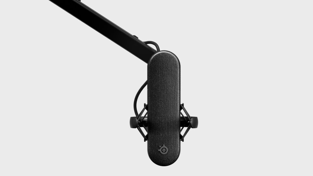 Mikrofon STEELSERIES Alias głos gry strumienie efekty dźwięk kapsuła przewaga wielkość sonar aplikacja studyjne efekty audio redukcja szumów antywstrząsowe mocowanie  kompatybilność projekt wskaźniki LED mikrofon 