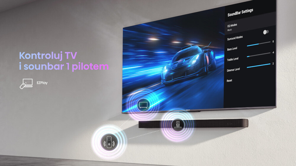 Telewizor HISENSE U7KQ - sterowanie