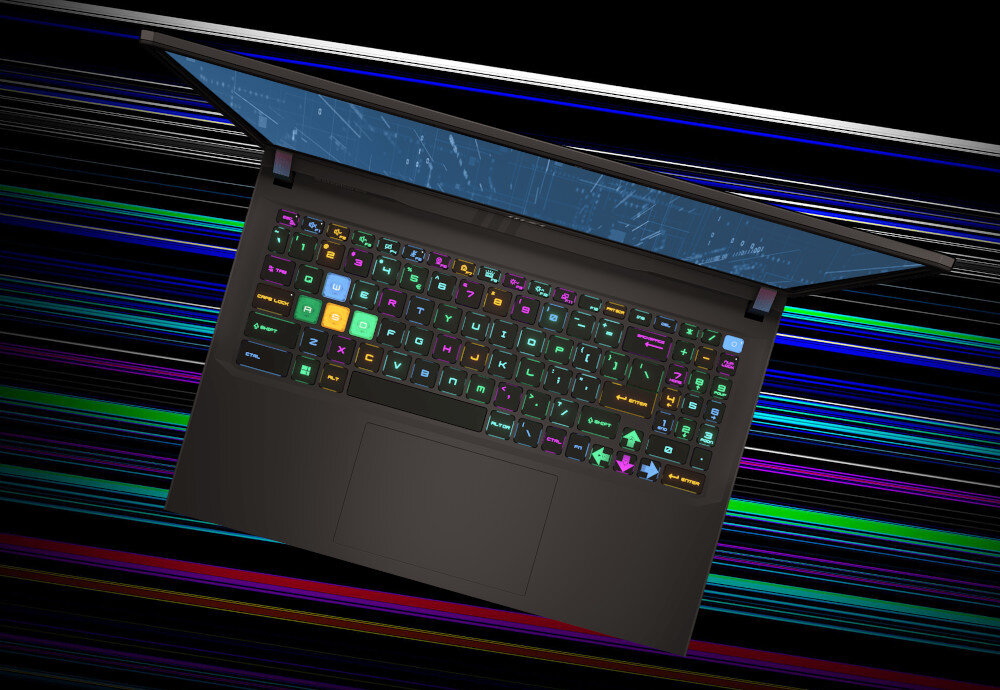 Laptop MSI Vector GP78HX 13VI-461PL wygląd klawiatura podświetlenie personalizacja styl