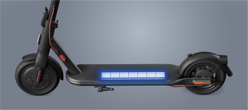 Hulajnoga elektryczna XIAOMI Scooter 4 Lite NE Czarny bateria litowo-jonowa pojemnosc 5,2 Ah zasieg do 20 km czas ladowania okolo 4,5 godziny wskaznik naladowania akumulatora
