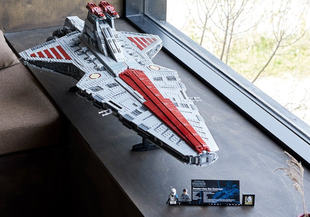 LEGO 75367 Star Wars Gwiezdny Niszczyciel typu Venator zabawa edukacja rozwój wyposażenie kreatywność