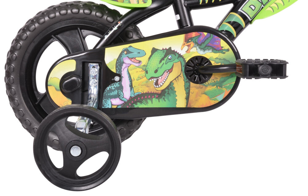 Rower dziecięcy DINO BIKES Dinozaury 12 cali dla chłopca 14-calowe koła boczne kółka łańcuch stylowa osłona