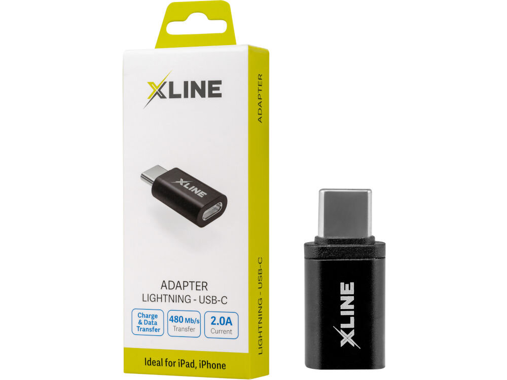 Adapter Lightning - USB Typ-C XLINE Czarny Lightning do USB-C