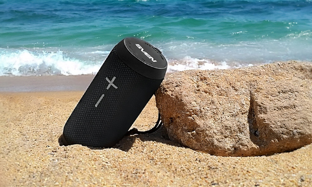 Głośnik mobilny SVEN PS-210 Czarny wygląd wytrzymałość wodoodporność