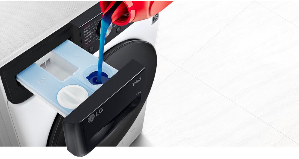 PRALKA LG F4W1175YE automatyczne dozowanie ezDispense dozowanie detergentu