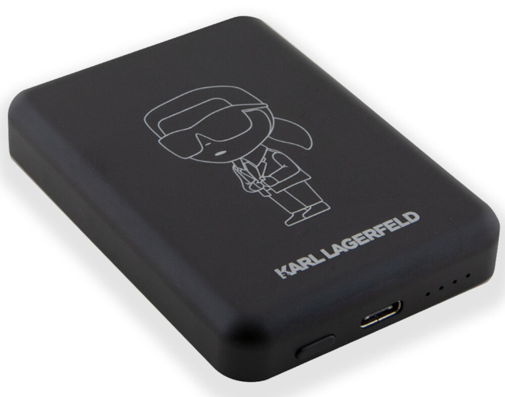 Powerbank indukcyjny KARL LAGERFELD Outline Ikonik MagSafe 5000 mAh 15W Urządzenia moc ładowanie wymiary bateria pojemność bezpieczeństwo lekkość wygoda