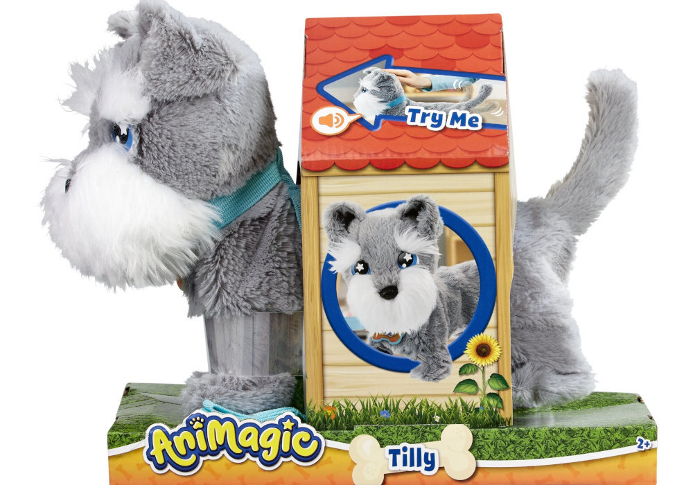 Zabawka interaktywna ANIMAGIC Piesek Tilly zabawa interaktywność radość wyobraźnia futerko wyposażenie