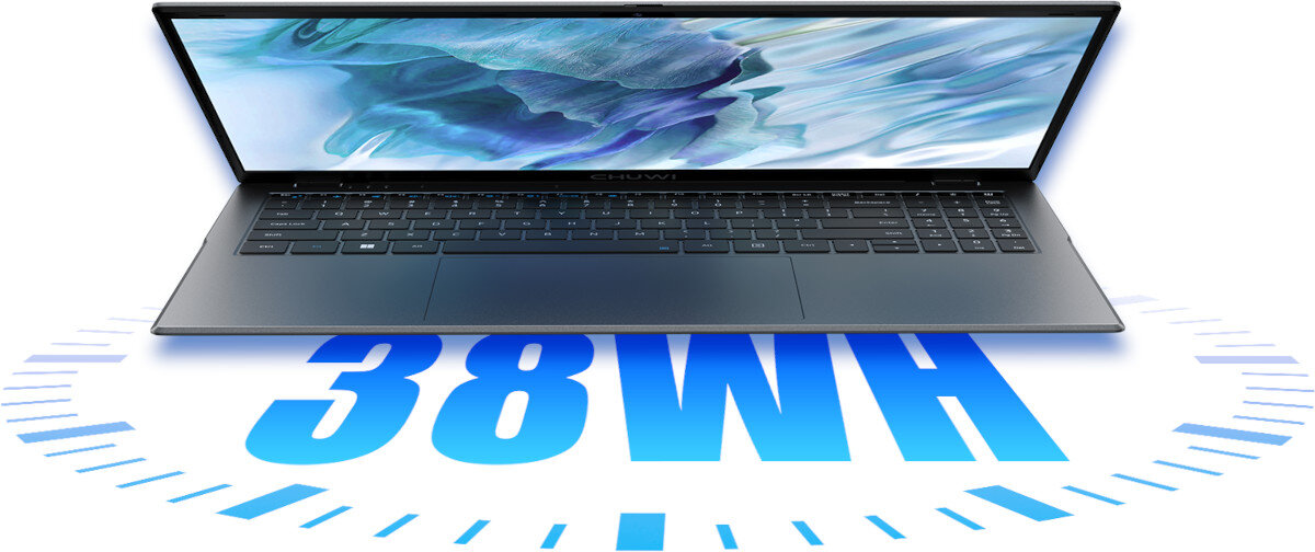 Laptop CHUWI GemiBook Plus 15.6 IPS N100 8GB RAM 256GB SSD Windows 11 Home bateria zasilanie ładowanie