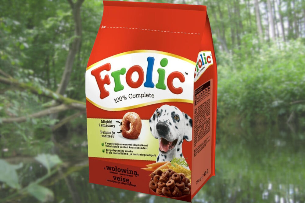 Karma dla psa FROLIC Wołowina 750 g naturalne składniki