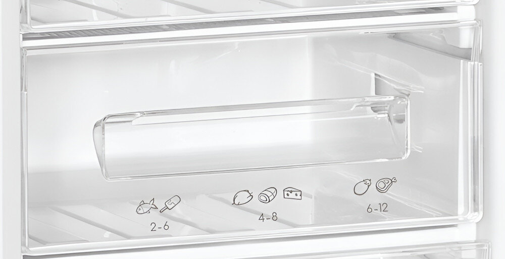LODÓWKA CANDY CCG1S 518FWX szuflady zamrażalnika przejrzyste wygoda temperatura przechowywanie mrożenie