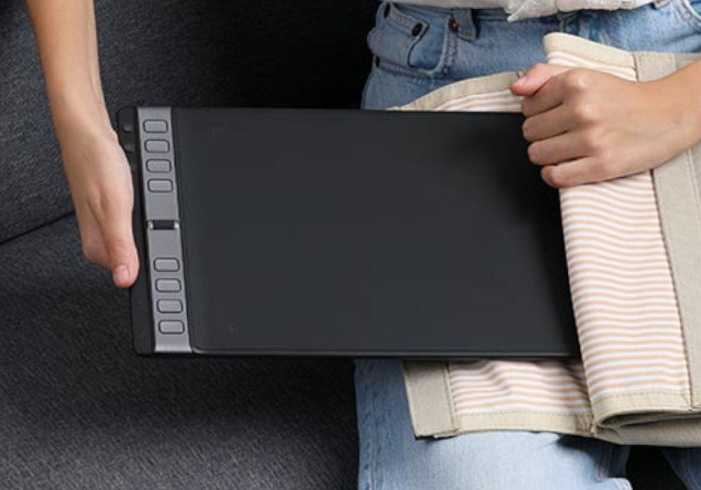 Tablet graficzny HUION Inspiroy 2L styl sztuka początkujący zaawansowany rysik technologia wyposażenie