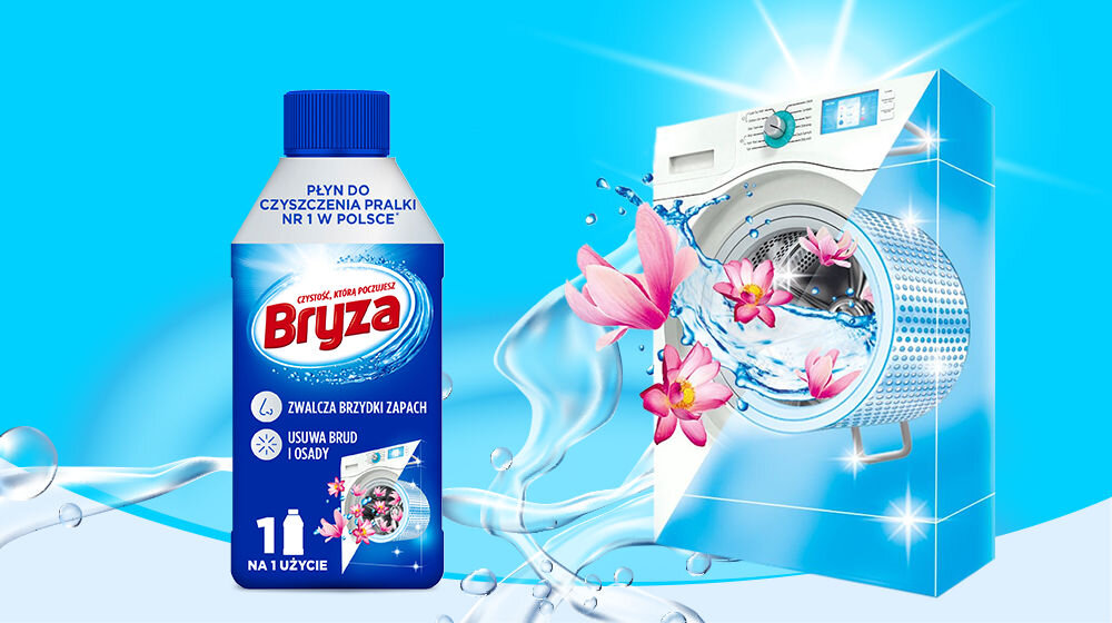 Płyn do czyszczenia pralki BRYZA Orginal 250 ml unikalna formuła zalety