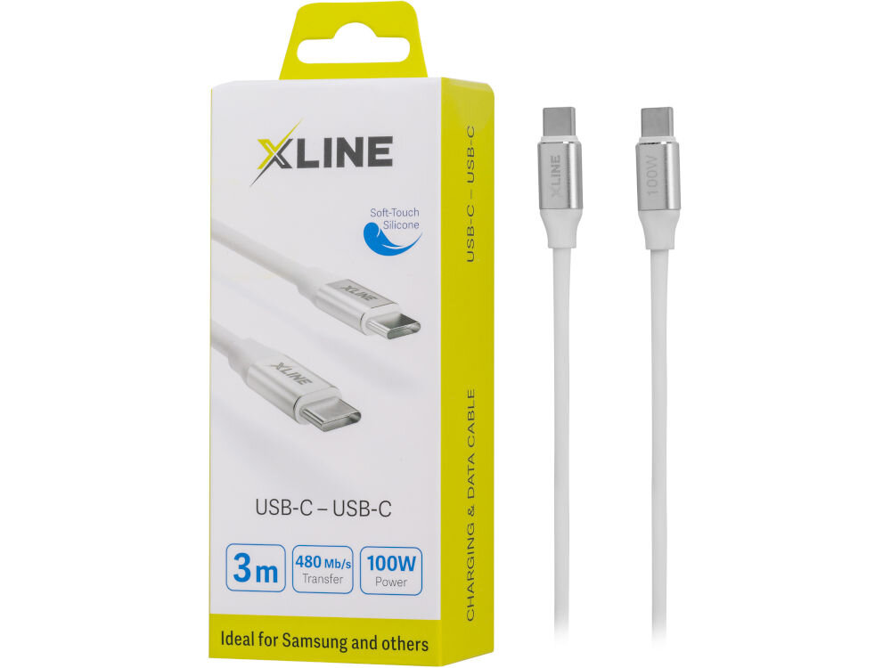 Kabel USB Typ-C - USB Typ-C XLINE 100W długość 3 metry