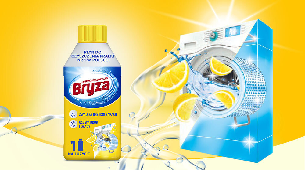 Płyn do czyszczenia pralki BRYZA Lemon 250 ml unikalna formuła zalety