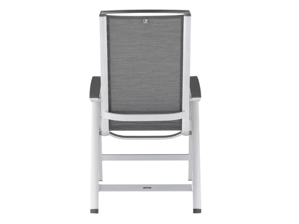 Krzesło ogrodowe KETTLER Forma II 0104701-0600 Antracytowy siedzisko oparcie z wysokiej jaksci tkaniny szybkoschnaca przepuszczalna powietrze odporne na promienie UV  zachowuje swoj kolor nie wymaga zabiegow pielegnacyjnych odporne na warunki atmosferyczne