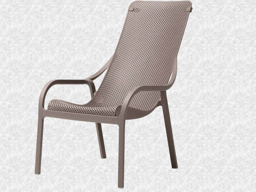 Fotel NARDI Net Lounge Tortora elegancja funkcjonalność elokogia zasady recykling