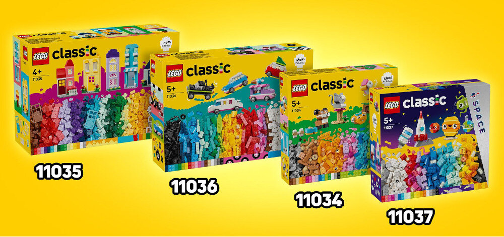 KLOCKI LEGO CLASSIC KREATYWNE ZWIERZĄTKA 11034 łączenie zestawów