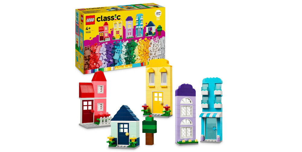 KLOCKI LEGO CLASSIC KREATYWNE DOMY 11035 zestaw elementy dokumentacja