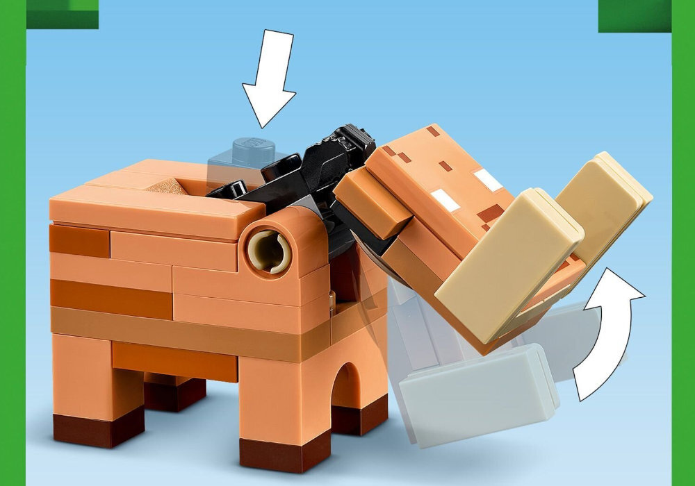 LEGO 21255 Minecraft Zasadzka w portalu do Netheru zabawa edukacja rozwój wyposażenie kreatywność