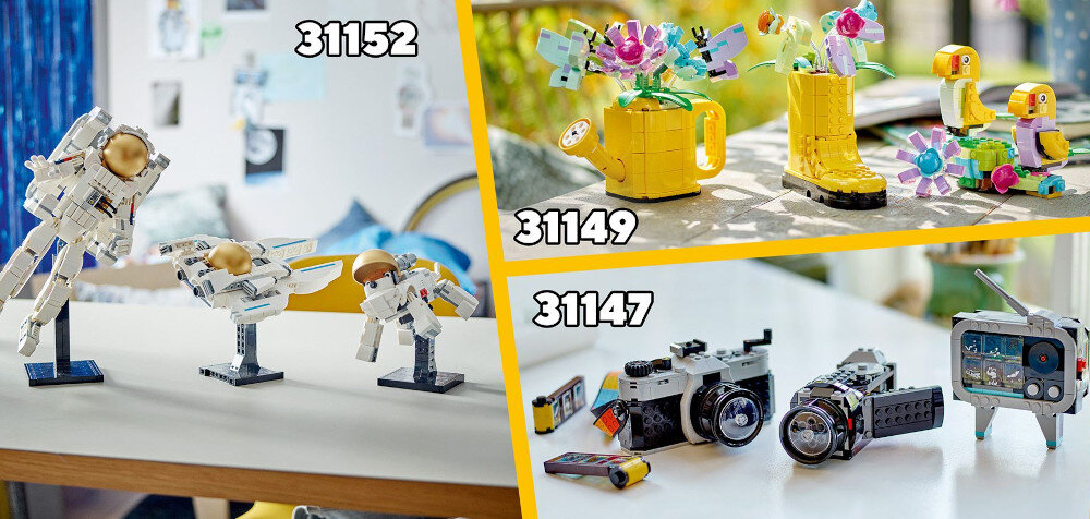 KLOCKI LEGO CREATOR 3IN1 KWIATY W KONEWCE 31149 zestawy łączenie