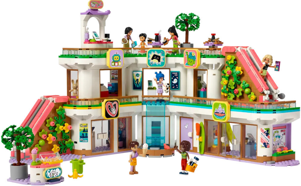 LEGO 42604 Friends Centrum handlowe w Heartlake City zabawa edukacja rozwój wyposażenie kreatywność