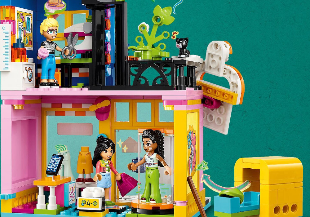 LEGO 42614 Friends Sklep z używaną odzieżą zabawa edukacja rozwój wyposażenie kreatywność