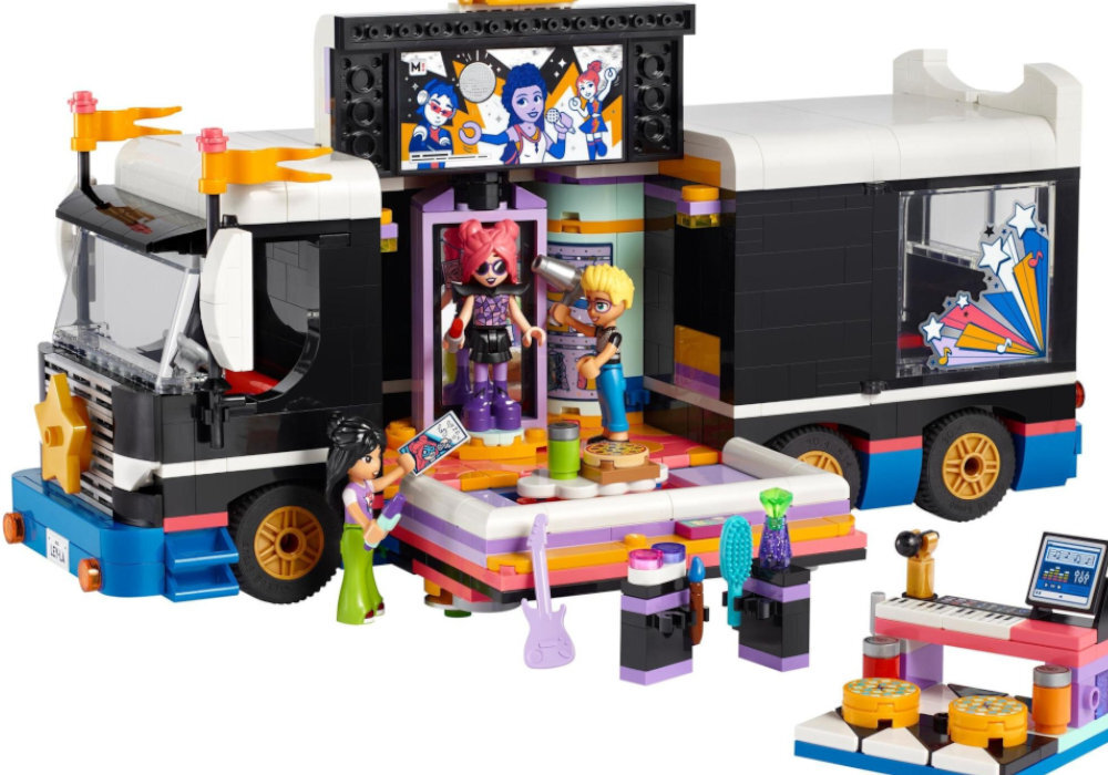 LEGO 42619 Friends Autobus koncertowy gwiazdy popu zabawa edukacja rozwój wyposażenie kreatywność