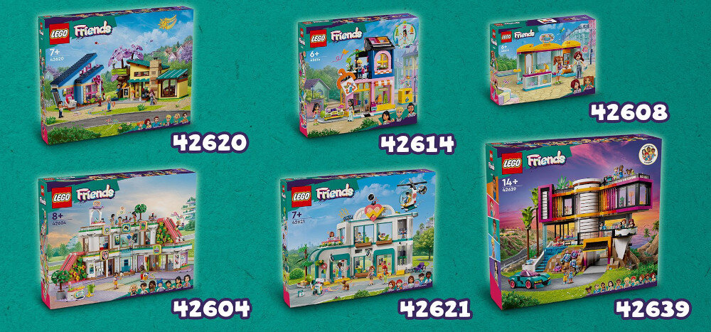 LEGO 42620 Friends Dom rodzinny Olly'ego i Paisley zabawa edukacja rozwój wyposażenie kreatywność