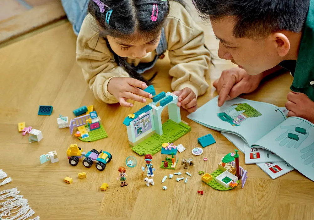 LEGO 42632 Friends Lecznica dla zwierząt gospodarskich zabawa edukacja rozwój wyposażenie kreatywność