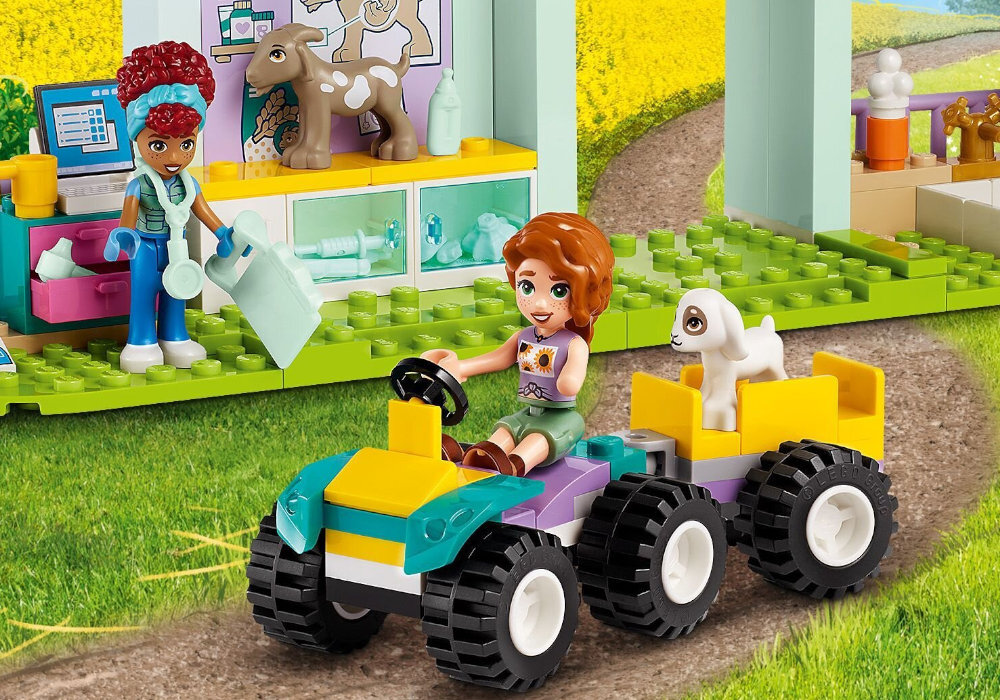 LEGO 42632 Friends Lecznica dla zwierząt gospodarskich zabawa edukacja rozwój wyposażenie kreatywność