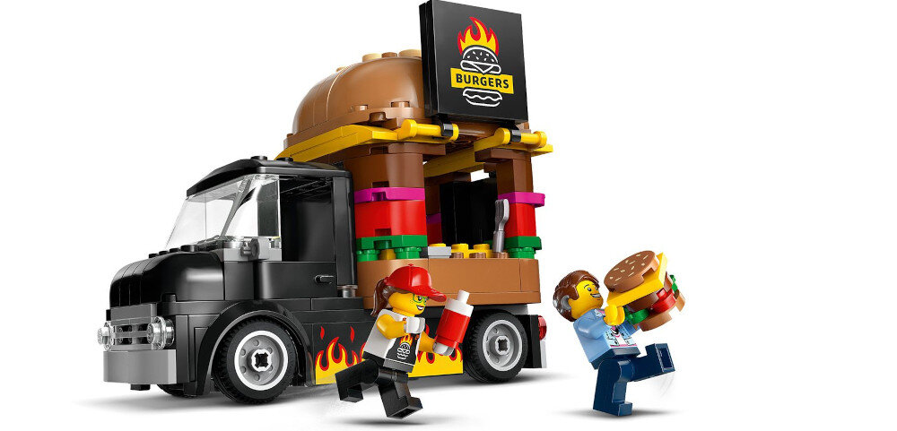 KLOCKI LEGO CITY CIĘŻARÓWKA Z BURGERAMI 60404 fast food truck