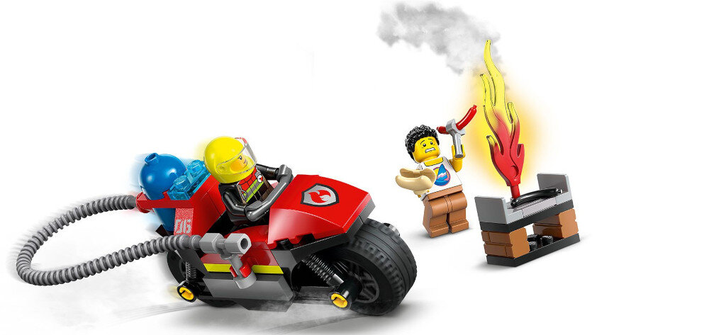 KLOCKI LEGO CITY STRAŻACKI MOTOCYKL RATUNKOWY 60410 klocek startowy podwozie