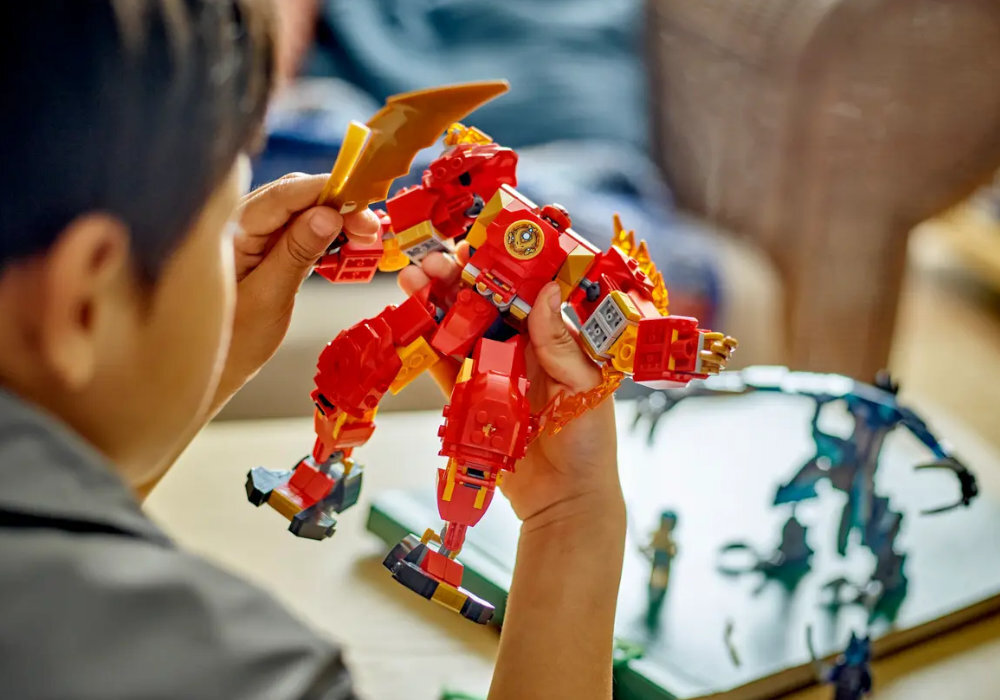 LEGO 71808 NINJAGO Mech żywiołu ognia Kaia zabawa edukacja rozwój wyposażenie kreatywność