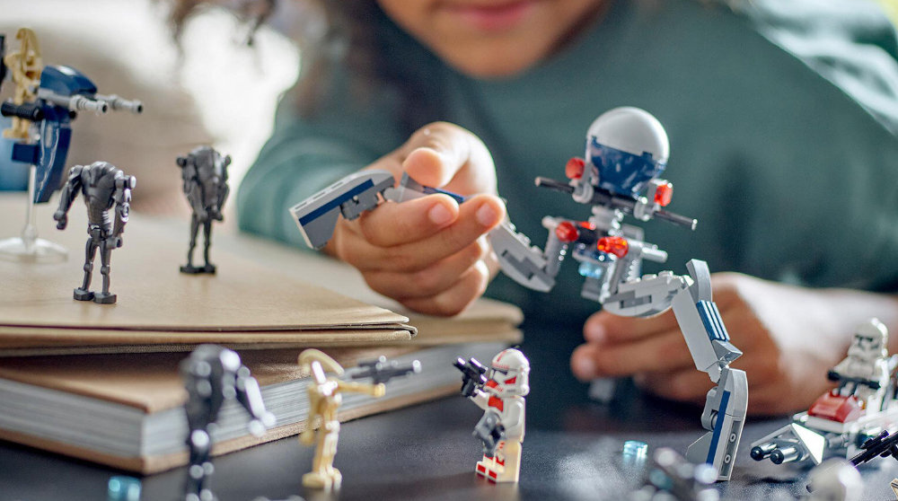 LEGO 75372 Star Wars Zestaw bitewny z żołnierzem armii klonów i droidem bojowym zabawa edukacja rozwój wyposażenie kreatywność