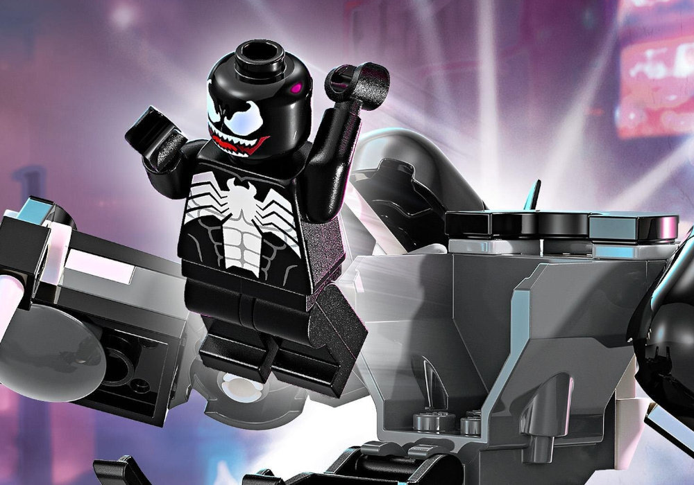 LEGO 76276 Marvel Mechaniczna zbroja Venoma vs. Miles Morales zabawa edukacja rozwój wyposażenie kreatywność