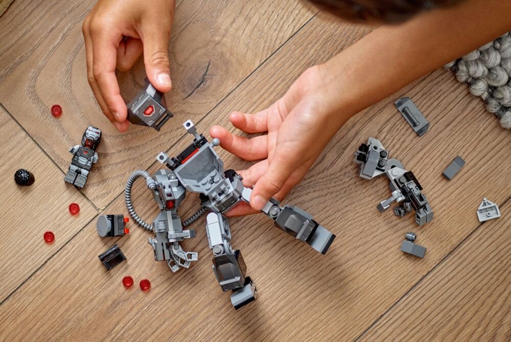LEGO 76277 Marvel Mechaniczna zbroja War Machine    klocki elementy zabawa łączenie figurki akcesoria figurka zestaw 