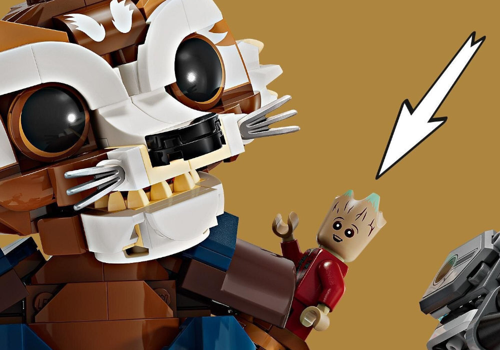LEGO 76282 Marvel Rocketa i Małego Groota zabawa edukacja rozwój wyposażenie kreatywność