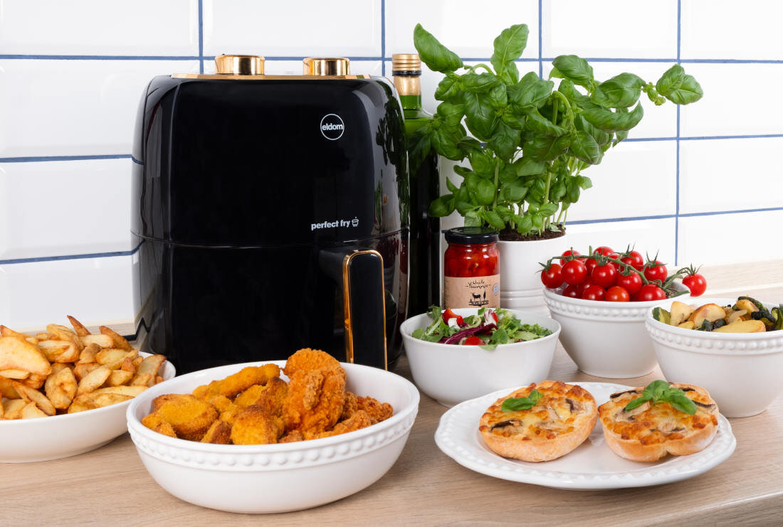 Frytkownica beztłuszczowa ELDOM FR35 Fritto Technologia beztłuszczowa posiłki przygotowywanie potrawy